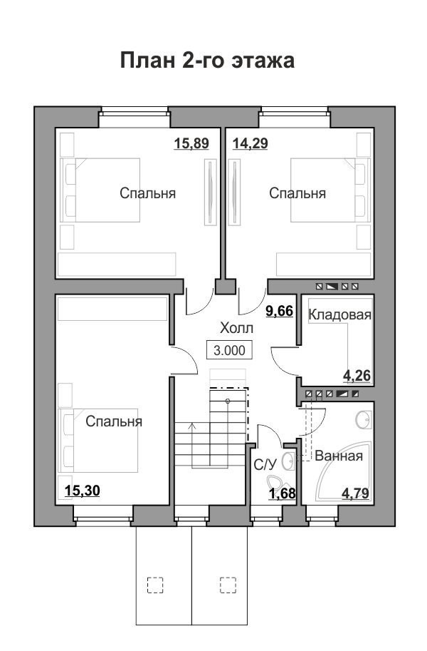 План 2-го (мансардного) этажа